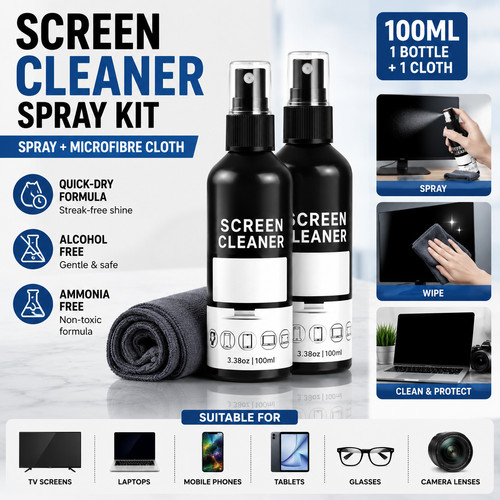 100ml screen cleaner spray - screen,