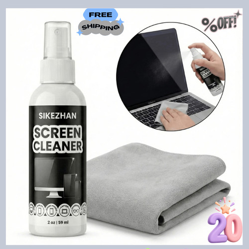 Screen cleaner kit 2oz spray - 2oz, +
