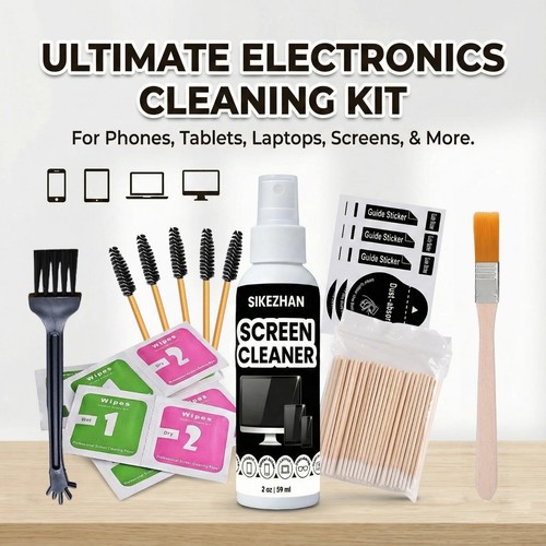 Screen cleaner kit - spray, &